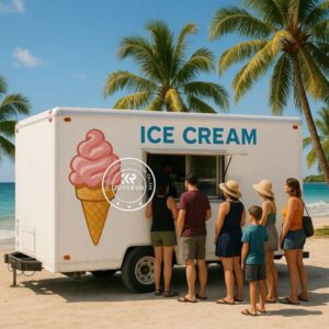 Portable Retro Mobile Fast Food Truck Commercial Catering Coffee Trailer Bar BBQ Food Cart for Event Wedding