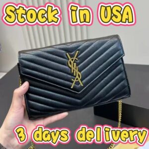 Designer Bag Luxury Handbags High Quality Cassandre Matelasse Wallets Luxury Women Wallet Women Fashion Cross Body Tote Envelope Mini Purse