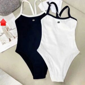 designer Bikini Womens Swimwear swimsuits Sexy Solid Ribbed Women One Piece Swimsuit Female High Waist Bathing Suit Summer Beach Wear Swimming Monokini1