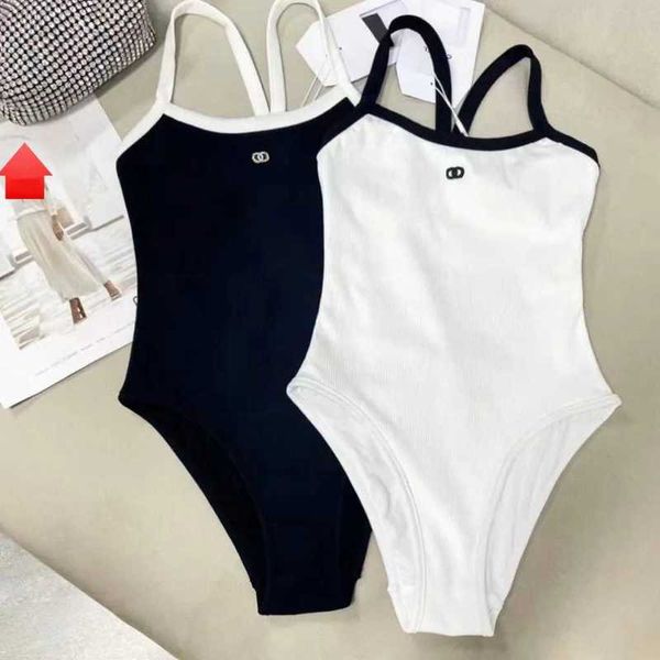 designer Bikini Womens Swimwear swimsuits Sexy Solid Ribbed Women One Piece Swimsuit Female High Waist Bathing Suit Summer Beach Wear Swimming Monokini1