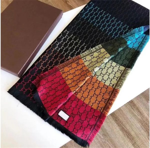 Women's 140-140cm silk wool scarf Shawl Leisure business luxury scarf optional with gift box