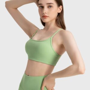 strap back yoga vest underwear shockabsorbing and gathering sports bra