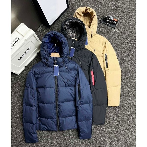 Mens Down Luxury Designer Embroidered winter new down jacket with detachable cap windproof and warm for couples