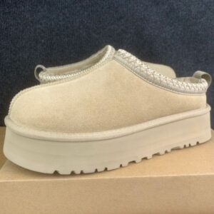 Tazz slippers, Tasman boots mustard seed chestnut fur slippers, sheepskin classic ultra mini thick soled boots, winter women's flat shoes, suede upper, wool, autumn 11