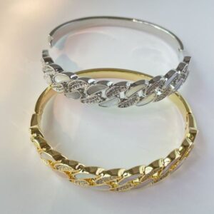 Personalized Chain Bracelet – Zirconia, Natural Shell, Cuban Chain – Hand – Men's and Women's Style Hip-Hop Jewelry