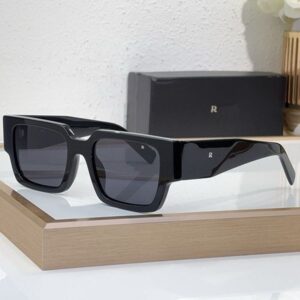 Fashion MISS MEN Square Sunglasses Classic Black Thick Framed Designer Glasses OPRB24S Mens Casual Daily Wear SUNGLASSES UV400