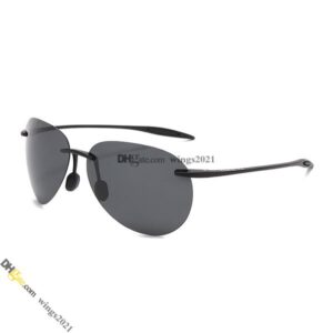 Designer Men's Sunglasses Frameless Cycling Glasses With UV400 Protection, High-Quality Polarizing Lenses, TR-90 & Silicone Frame – M421, Store/21417581