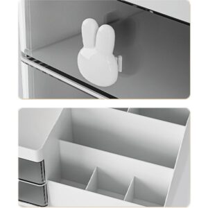 simple whitetransparent drawer storage with both aesthetic appeal
