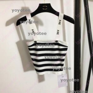 Designer Tube Tops for Women striped Tank Top letter Woman Sexy Camisole Halter Womens Croptop Designes -12 Party Crop Top Spring Summer Backless Shirt Tshirt