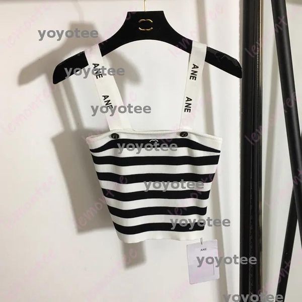 Designer Tube Tops for Women striped Tank Top letter Woman Sexy Camisole Halter Womens Croptop Designes -12 Party Crop Top Spring Summer Backless Shirt Tshirt