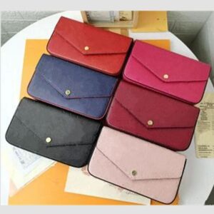 Free Shipping High quality Designer Bag Women Handbag purse with box letters flowers luxury fashion three in one wholesale