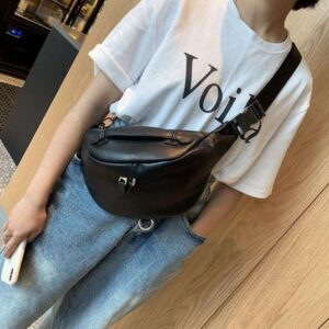 chest for women summer trend fashion crossbody dumpling texture soft leather casual small bag mini bag