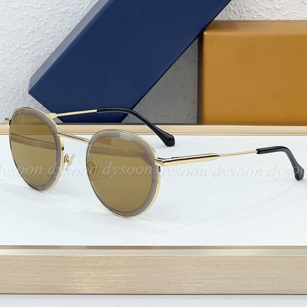 Premium Quality Fashion Sunglasses for Women Men Summer Beach Sun Glasses Round Frame Camera Style With Box