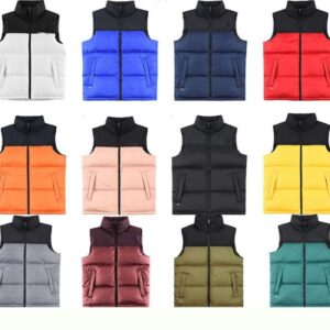 Mens Designer Puffer Vest Winter Warm Thick Down Waistcoat Outdoor Sleeveless Jacket Bodywarmer Casual Streetwear for Men Women Unisex Couple