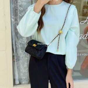 Transfer Pearl Mobile Phone Bag Chain Bar Small Square Bag Women's Single Shoulder Crossbody Bag Korean Edition Autumn New Trendy Chest Bag Waist Bag