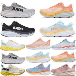 Clifton Hokah 8 Athletic Hokahs Shoes Running Shoes Bondi 8 Carbon x 2 Shock Absorbing Road Fashion Mens Womens Top Designer Women Men Size 36-45