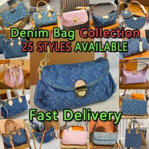 blue denim designer bag Luxury shoulder beach bag tote bag designer women crossbody designer bags mini bag sac de luxe handbag rodeo bag 1 1 cross body bag small pink bag