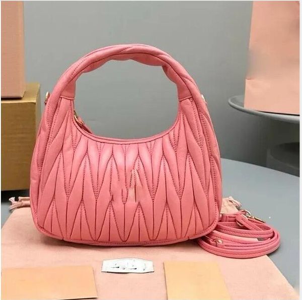 Mens Wander Matelasse tote Designer shoulder bag Top quality Womens handbag strap purse hobo clutch half moon Underarm bags Leather armpit Crossbody Bags