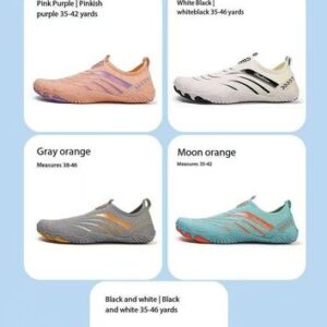 New outdoor wading shoes for creek crossing, quick-drying and lightweight beach shoes, barefoot five-toe sports shoes for travel, diving, suitable for both men and women.