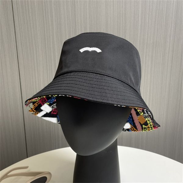 Woman Man Canvas Cap Bucket Hat Designer Sun Hats Furry Sun Caps Letters Unisex TOP Multi Colors