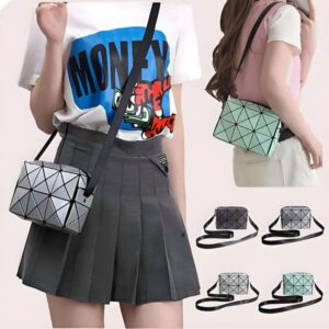 2025 new lightweight square diamond grid Cupid geometric single shoulder hand-held crossbody fashionable