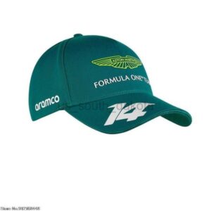 Ball Caps 2023 Fashion Alonso F1 Aston Martin Team Baseball Cap Snapback Cotton Hat Adjustable Sun Hats Bre Zones Fernando Gorra Y23