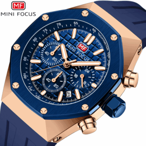 SLC Multi functional waterproof quartz watch night light sports men's watch,stainless steel case with silicon band