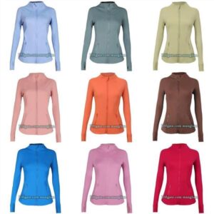 Women Yoga Jacket Line Decoration Activewear Quick-Dry Stylish Fitness Sweatshirt Workout and Jogging Solid Color Sports Gym Coat Breathable Comfortable Jacket