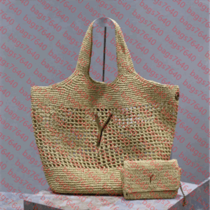 Designer Bag Raffias Straw Shoulder Bags Luxury Handbag Woman Large Capacity Beach Bag Woven Purse Luxuries High-Quality Leather Tote With Metal Letter