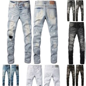 jeans mens designer embroidery quiting ripped for trend brand vintage pant Heavy industry Soid Cassic Straight Jean For Mae Motorcyce Pant Mens rock
