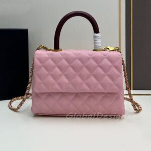 classic caviar flap bag luxury Coco handle bag designer women crossbody bag diamond lattice lady handbag removable chain shoulder purse real leather high quality 7A