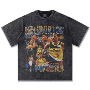 2025 Spring/Summer Series Harry Burton Direct Injection Printed Men's Short Sleeve Crossover T-Shirt