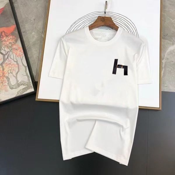 9AAMens T Shirts Letters Leather Budge Designer Man Tshirts Tops Tees Shirts Patterns Printed Summer Breathable Short Sleeves T-Shirts S-4XL