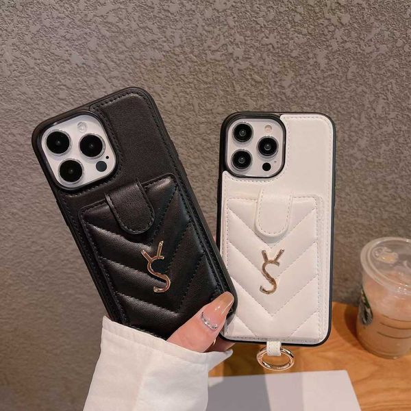 iPhone Beautiful Phone Cases 15 14 Pro Max Desiner YS Card Wallet Purse Hi Quality 18 17 16 15pro 14pro 13pro 12pro 13 12 11 X XS 7 8 Plus Case with Box