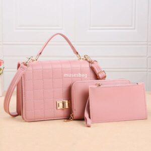 Designer Women's High Quality and Practical Korean Small Square Bag Handheld Three Piece Set Trendy and Fashionable Retro One Shoulder Crossbody Handbag
