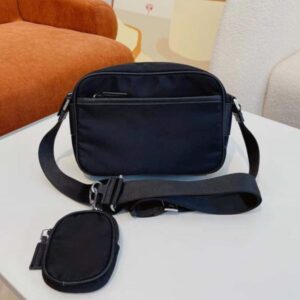 2023 Nylon Camera Bags designer bag luxury crossbody shoulder bag fashion purses small flaps tote 2-Piece Woman Men with mini coin purse wallet pouch Triangle 5A