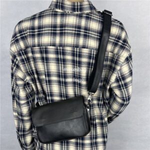 Fashion trend Crossbody bag Fashion brand men's shoulder bag casual ribbon diagonal men's and women's flip bag