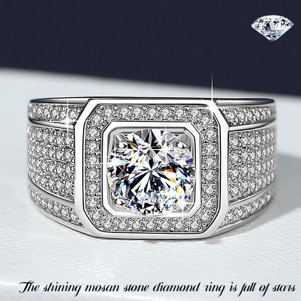 Stylish Unisex Bridal Accessory: Premium Quality 925 Pure White Gold Setting Holds Eye-Catching Man-Made Diamonds