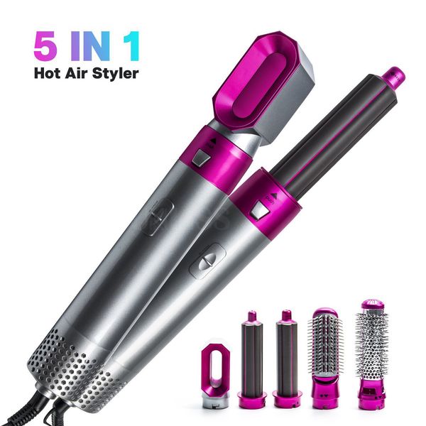 Electric 5 in 1 HeadsProfessional Personal Care Salon Dryer Tool EU UK US Plug High quality Curler Iron Hair tools Storage Box