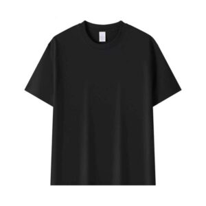 Casual Loose Fit 230g Summer New 100% Cotton Solid Color Short Sleeve Men's T-Shirt Wholesale