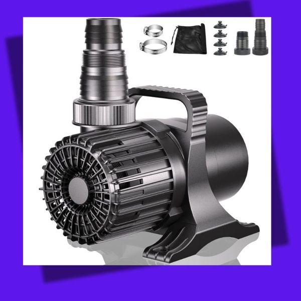 (4900GPH-250W,UL listed) High Flow Submersible Large Fountain Submersible Water Pond Sump Pump Aquarium Electric Waterfall Pump Outdoor PS-4900