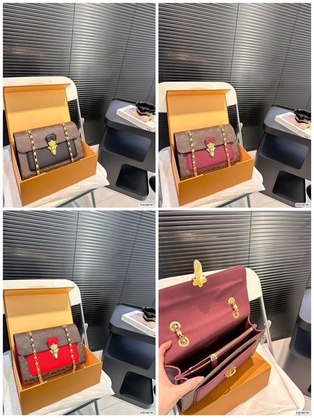 women clutch bags shoulder chain crossbody designer Victory famous lady fashion letter hasp square plain new message Bag popular coin wallets