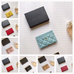 Short Wallet Designer Wallet Wrinkled Card Clip Wallet Clip Mini Men's And Women's Checkered Style Wallet High-End Luxury Wallet