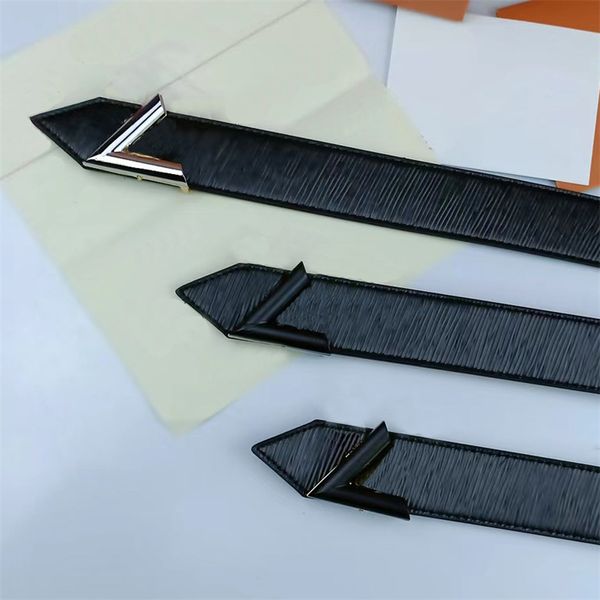 3.8cm Designer Mens Belt Womens Belts Double Cowhide Twill Fashion Waistband