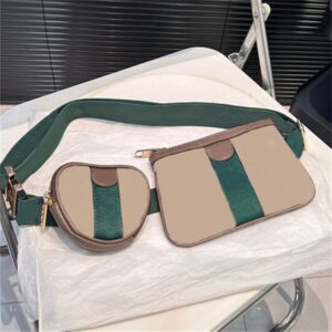 Mens Mini Waist Bags Designer Bumbag Chest Bag Cross Body Bum Bag 2-Piece Heart Print Letters Woman Men 10A