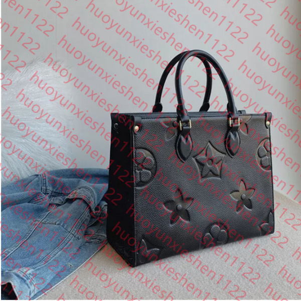 Designer Bag On the go Embossed Flower Large Capacity GM MM Tote Bag Fashion Sac Femme Shoulder Bags Women Handbag Handle Ladys The Totes Bag Luxurys