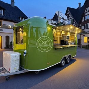 Customized Concession Coffee Food Car Hot Dog Mobile Catering Trailer Food Truck With Full Kitchen