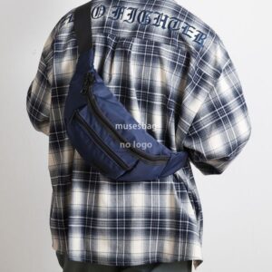 Men's street trend chest bag Oxford cloth casual fashion Fanny pack waterproof outdoor sports crossbody bag Summer riding bag