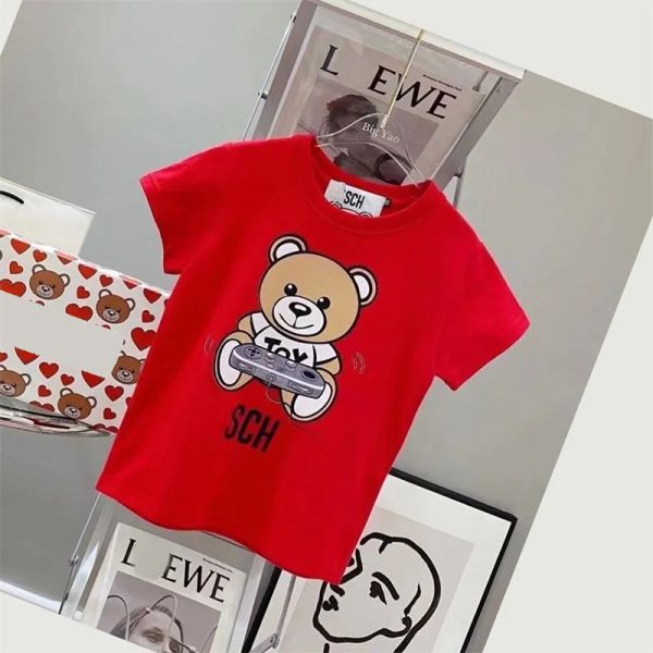 Designer Kid T-shirts Boys Short Sleeve Tee Shirt Top Baby Kids Clothes Childrens Luxury Tshirts Fashion Cartoon Printing Top 4 Colors