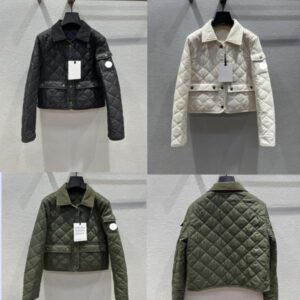 Women's Jackets Designer Diamond shaped cotton quilted short jacket cotton jacket for women